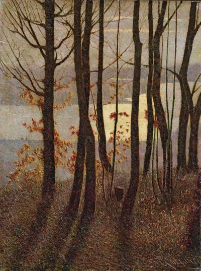 Morning, from the polyptych Winter in the Mountains, a Pantheist Poem, 1894-97 reworked 1911-17 by Vittore Grubicy de Dragon
